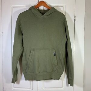 Origin USA Heavyweight Pullover Hoodie Olive Green Mens Small Made in America